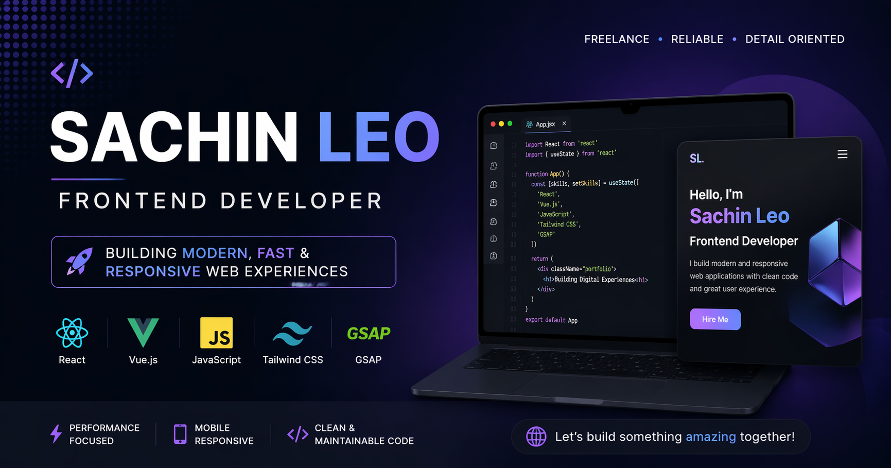 Sachin Immanuel Leo S — Full Stack Developer & Freelancer | Portfolio